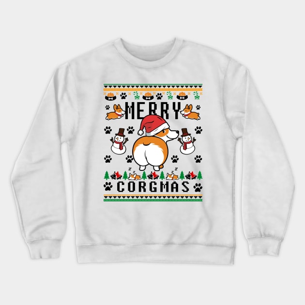 Corgis For Everybody Christmas Sweater Crewneck Sweatshirt by KsuAnn